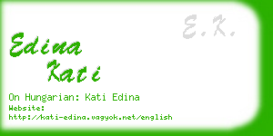 edina kati business card